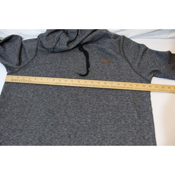 Levis Black Gray Herringbone Pullover Hoodie Drawstring L/S Men's XL #3LGLK1271 - Picture 11 of 12